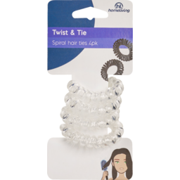 Photo of Homeliving Spiral Hair Ties 4pk