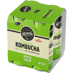 Photo of Remedy Kombucha Apple Crisp Organic Sparkling Live Cultured Drink