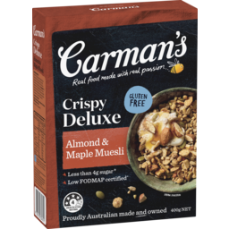 Photo of Carman's Almond & Maple Crispy Deluxe Muesli 400gm