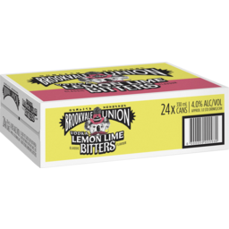 Photo of Brookvale Union Lemon, Lime & Bitters 4.0% 6 X 330ml Can 6.0x330ml