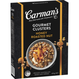 Photo of Carman's Gourmet Clusters Honey Roasted Nut 450g