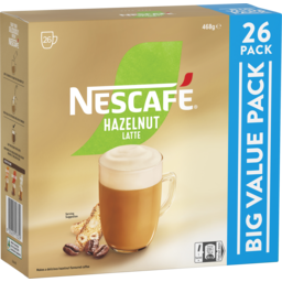 Photo of Nescafe Instant Coffee Sachets Hazelnut Latte Value Pack 26pk