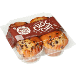 Photo of Happy Muffin Co. Choc Chip Muffin 4pk 420gm