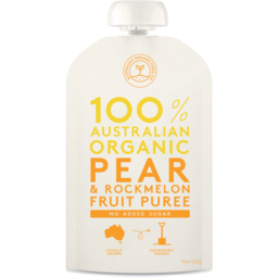 Photo of Australian Organic Food Co. Puree Pear & Rockmelon 120gm