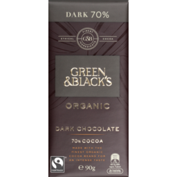 Photo of Green & Black's Organic Dark Chocolate 90g 90g