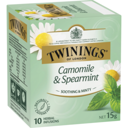 Photo of Twinings Herbal Infusions Bags Camomile & Spearmint 10 Pack 15g