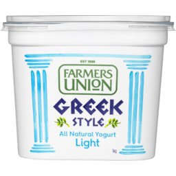 Photo of Farmers Union Greek Style Natural Light Yogurt 1kg
