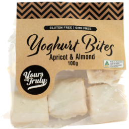 Photo of Yours Truly Yoghurt Bites Almond & Apricot 500g