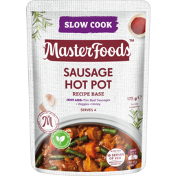 Photo of MasterFoods Sausage Hot Pot Recipe Base Slow Cook Pouch