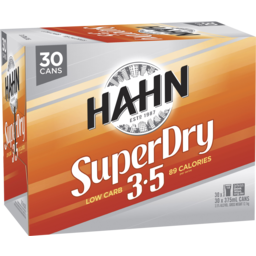 Photo of Hahn Superdry 3.5 30 X 375ml Can Carton 375ml