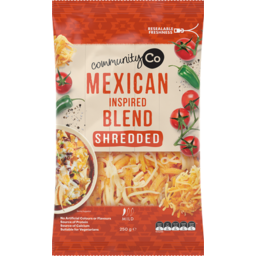 Photo of Comm Co Shredded Cheese Mexican Blend 250g