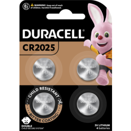 Photo of Duracell Specialty 2025 Lithium Batteries 4 Pack