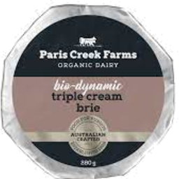 Photo of Paris Creek Farms Bio Dynamic Triple Cream Brie 280g