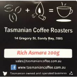 Photo of TASMANIAN COFFEE ROASTERS RICH ASMARA 200GM