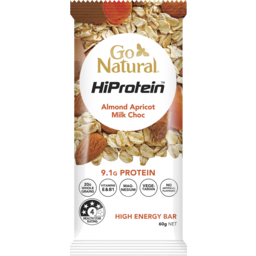 Photo of Go Natural Hiprotein Energy Bar Almond Apricot Milk Choc