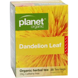 Photo of Planet Organic Dandelion Leaf Tea Bags 25 Pack