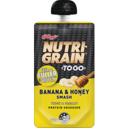 Photo of Kellogg's Nutri-Grain To Go Protein Squeezers Banana Honey 140g