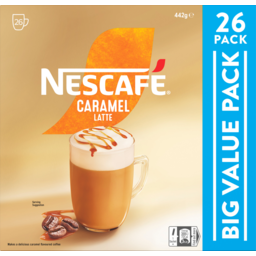 Photo of Nescafe Caramel Latte Coffee Sachets 26 Pack