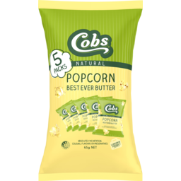 Photo of Cobs Best Ever Butter Natural Popcorn 5 Pack