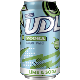 Photo of UDL Vodka Lime & Soda 4%