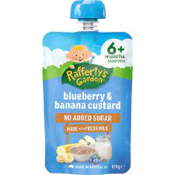 Photo of Raffertys Custard Blueberry & Banana