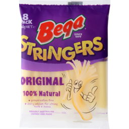 Photo of Bega Cheese Original Stringers 8pk 160g