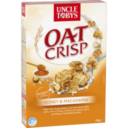 Photo of Uncle Tobys Oat Crisp Honey & Macadamia Breakfast Cereal 475g 475g