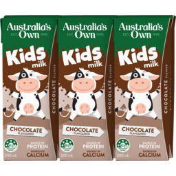 Photo of Australia's Own Chocolate Kids Milk 6x200ml 
