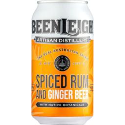 Photo of Beenleigh Spiced Rum & Ginger Beer Can 375ml 24pk 