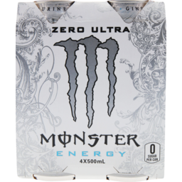 Photo of Monster Energy Zero Ultra Energy Drink 4pk 500ml