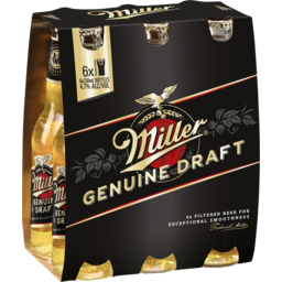Photo of Miller Genuine Draft New Bottle 6*330ml