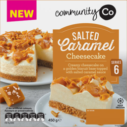 Photo of Community Co Salted Caramel Cheesecake 450g