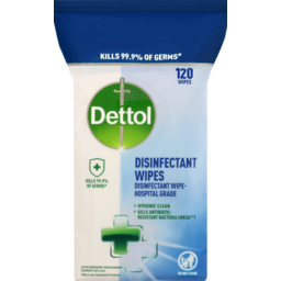 Photo of Dettol Disinfecting Surface Wipes Fresh 120 pack