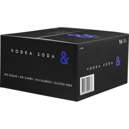 Photo of Vodka Soda & Black Grape % 16pk Case