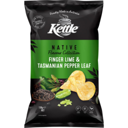 Photo of Kettle Chips Native Finger Lime & Pepper Leaf 150gm