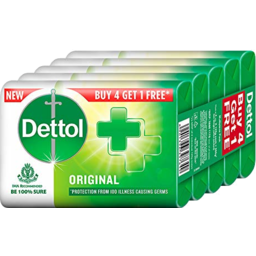 Photo of Dettol Original Soap 125g 4pc + 1pc Free