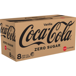 Photo of Coca Cola Zero Sugar Vanilla Cans 330ml 8 Pack