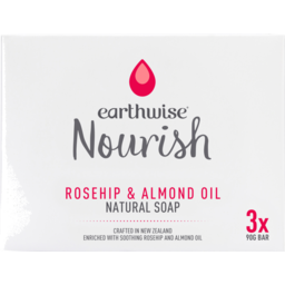 Photo of Earthwise Soap Nourish Rosehip & Almond Oil 3 Pack