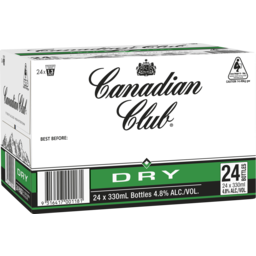 Photo of Canadian Club & Dry Bottle 24x330ml