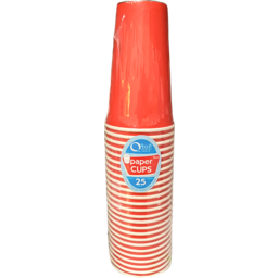 Photo of Qiwi 16oz Red Paper Cups 25pk