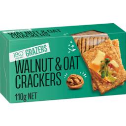 Photo of 180 Degree Grazer Crackers Walnut & Oat 110g