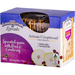 Photo of Kurrajong Kitchen Artisan Crispbread Sprouted Grain With Pear & Cranberry