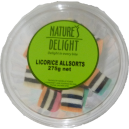 Photo of Natures Delight Licorice Allsorts 275g 