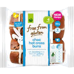 Photo of WW Free From Gluten Hot Cross Buns Chocolate 4 Pack