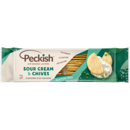 Photo of Peckish Sour Cream & Chives Flavoured Rice Crackers