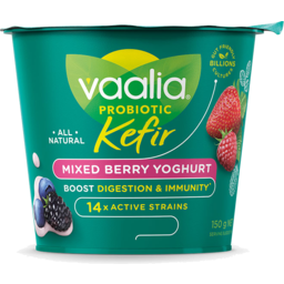 Photo of Vaalia Yoghurt Probiotic Kefir Mixed Berry 150gm