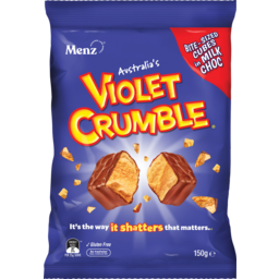 Photo of Menz Violet Crumble Share Bag 150g