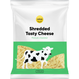Photo of Value Shredded Tasty Mature Cheddar Cheese 250g