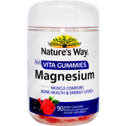 Photo of Natures Way Vita Gummies Magnesium Adult 90 Pastilles