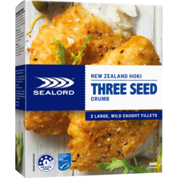 Photo of Sealord Premium Fillets 3 Seed Crumb Hoki Fillet 300g